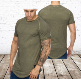 Heren t shirt groen 9012