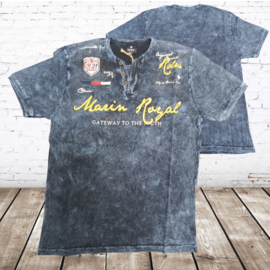 Heren shirt Marin blauw