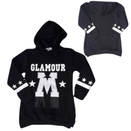 Lange sweater Glamour zwart