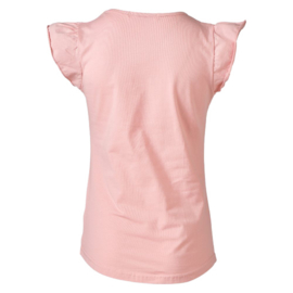 Paarden shirt roze met kapmouw F15