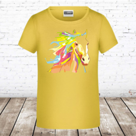 Geel t shirt met paard