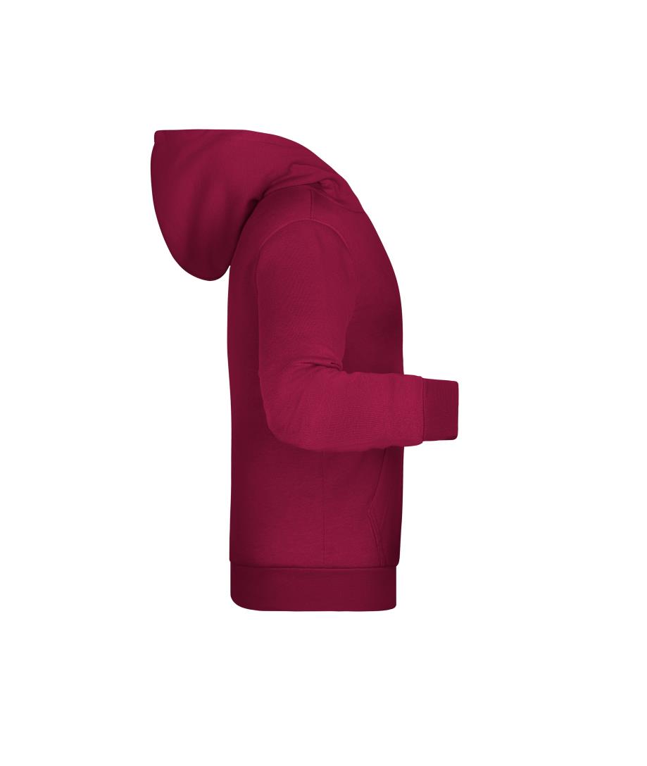 Bordeaux rode hoodie met paardenoog