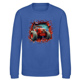 Trekker trui kind blauw
