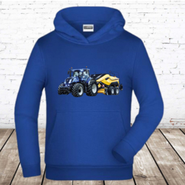 Hoodie met New Holland trekker