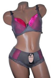 D-cup Hipster taupe roze FD-213-15