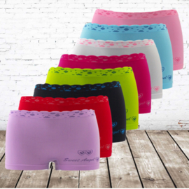 Naadloze meisjes boxershorts Sweet angel bloem