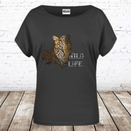 Dames T-shirt Panter Wild life