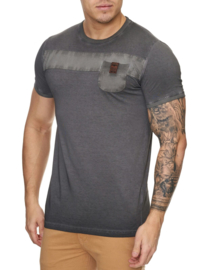 Heren t-shirt violento bruin