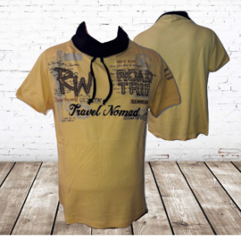 Italiaans shirt Road trip geel