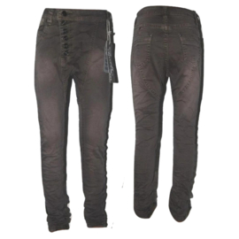 Meisjesbroek denim bruin