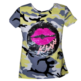 tshirt army geel kiss