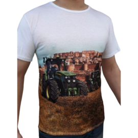 Trekker shirt heren met John Deere