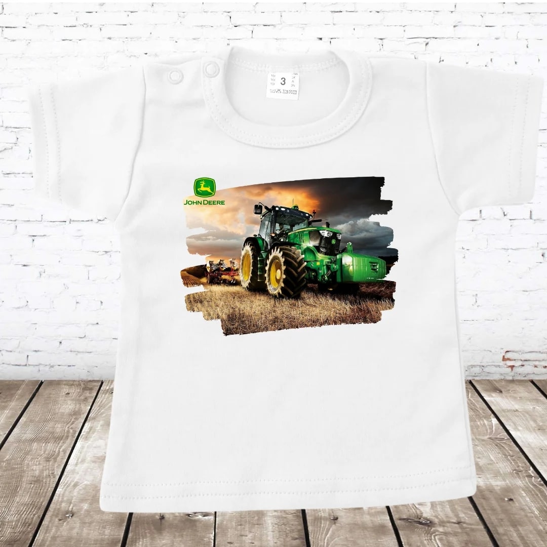 Baby t shirt John Deere trekker