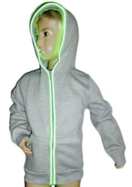 Hoodie met led grijs