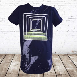Jongens t-shirts cube donkerblauw 6