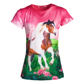 Meisjes t shirt met paard h84