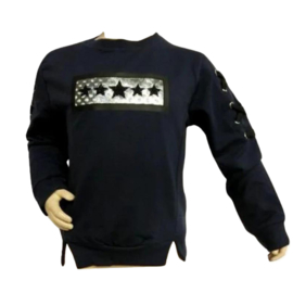 Sweater ster blauw