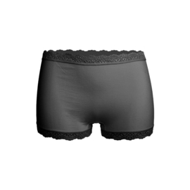 Fine Woman zwarte naadloze dames boxershort kant laag model