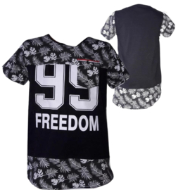 Longshirt Freedom 99 zwart