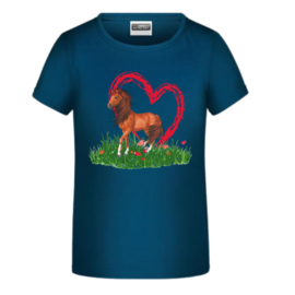 T shirt paard hart