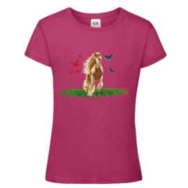 T shirt paard met vlinders