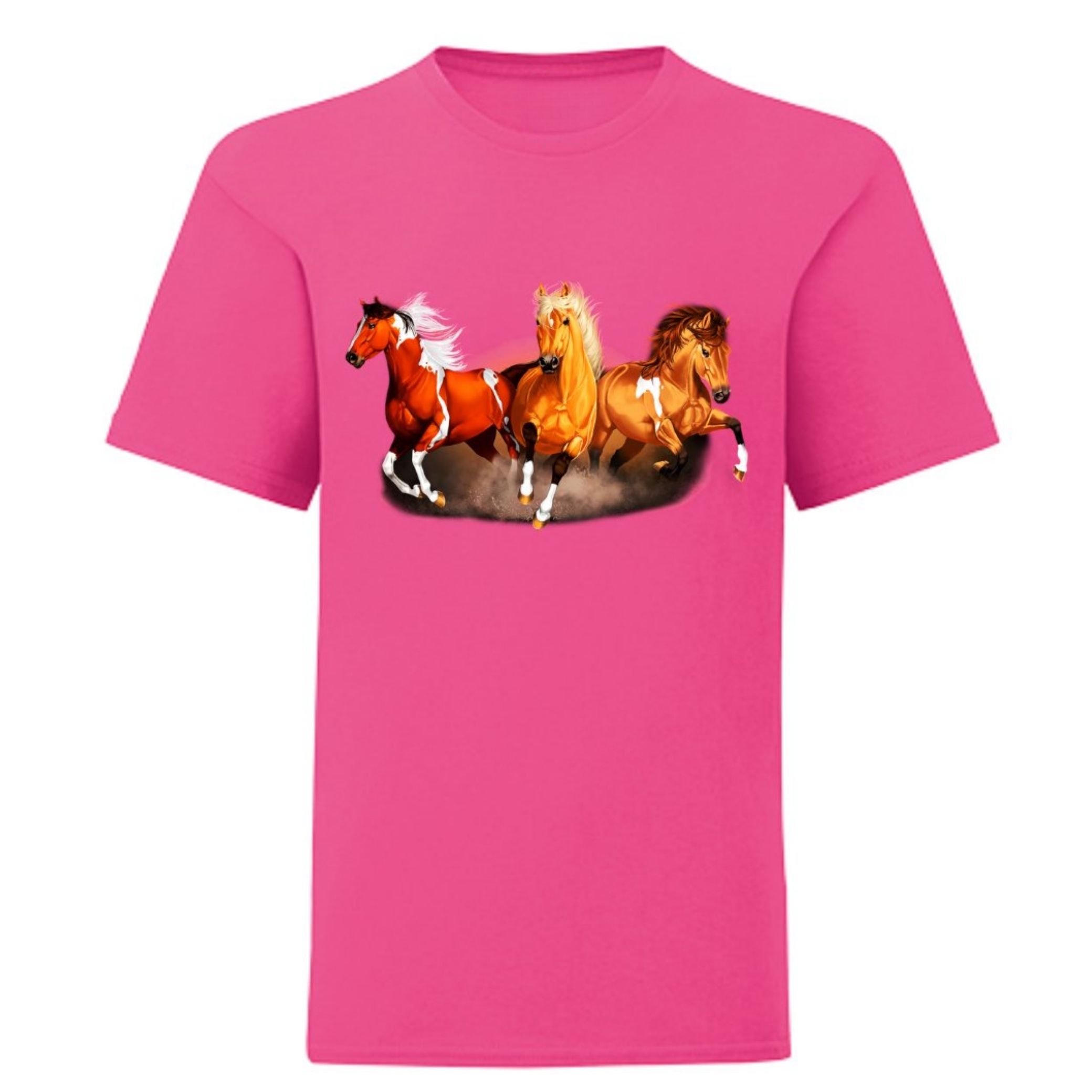 Paarden shirt roze