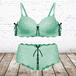 FINE WOMAN® Cup C - C062 Beha Set mintgroen