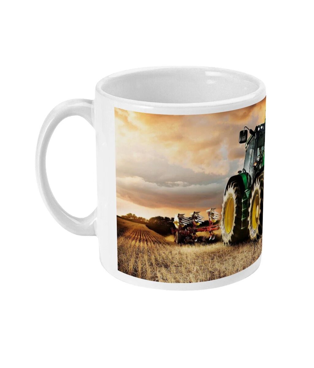 Mok met John Deere tractor