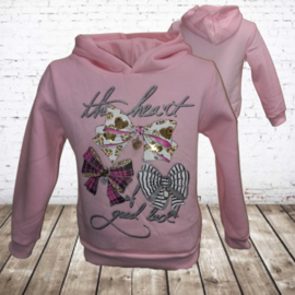 Papillon Meisjes trui heart roze