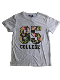 Jongens T-shirt college wit 12