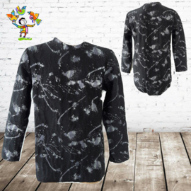 Longsleeve jongen spetter zwart