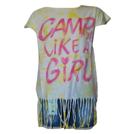 Meisjes t-shirt Camp geel