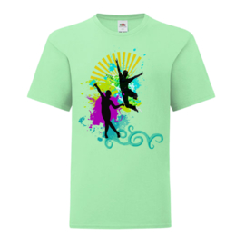 Meisjes t-shirt dance mint