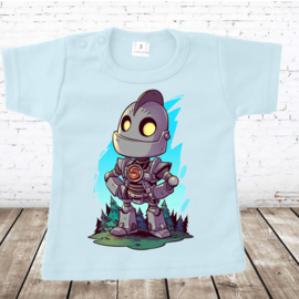 Blauw shirt met robot