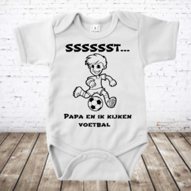 Romper Papa en ik kijken voetbal