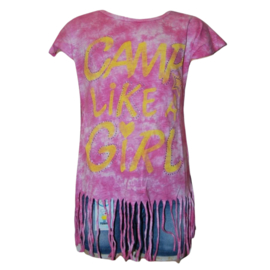 t-shirt meisjes Camp roze