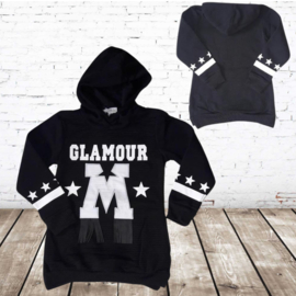 Lange sweater Glamour zwart