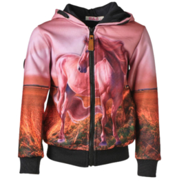 Bruin vest met paard