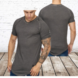 Mannen t shirt antraciet 9012