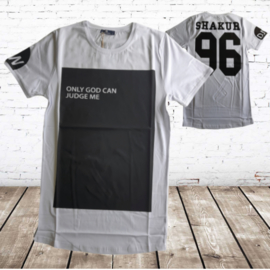 Heren t-shirt Only God wit