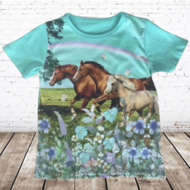 Kinder shirt met paarden