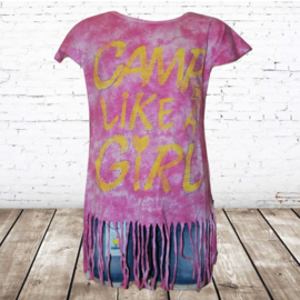 t-shirt meisjes Camp roze