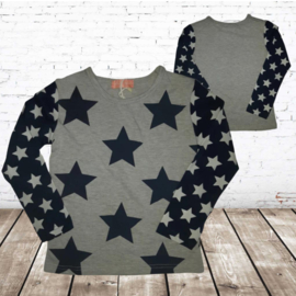 Longsleeve met sterren grijs