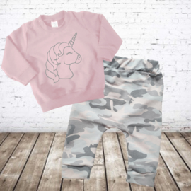 Stoere camouflage set eenhoorn