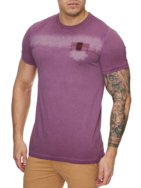 Heren t-shirt violento bordeaux