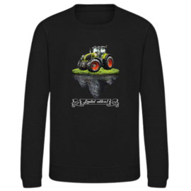 Zwarte sweater met tractor limited edition