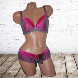 D-cup Hipster taupe roze 181-26