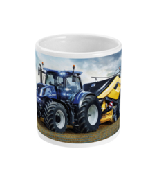 Mok met New Holland tractor