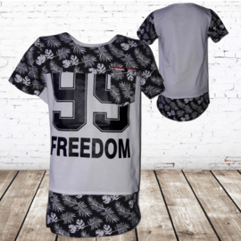 Longshirt Freedom 99 wit
