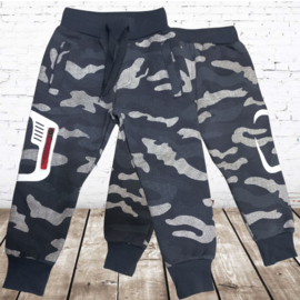 Camouflage joggingbroek blauw